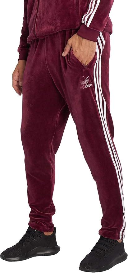 adidas velour herren rot|Manner .